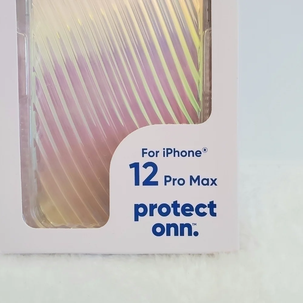 Nwt Onn. 12 Pro Max IPhone Iridescent Ridges Case